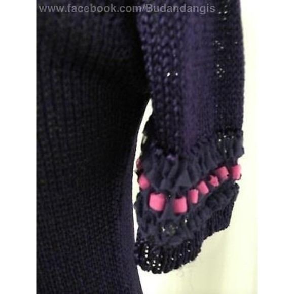 Esteve Sitamurt Women's Sweater Purple Knit S/S Knit Sweater Size Medium - Picture 4 of 8